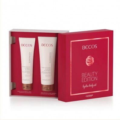 BECOS Beauty Edition - Hydra Body Set- Creme-Duschgel+Hyaluronsäure-Körpercreme 